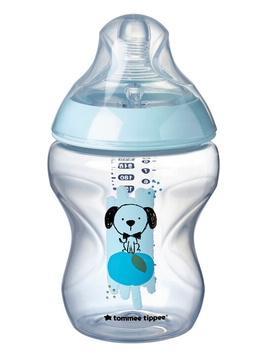 Tommee Tippee Closer to Nature Feeding Bottle, 260ml x 6 -Boy Deco image number 3